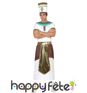 Tenue blanche et dorée de pharaon