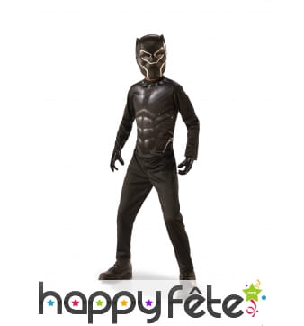 Tenue Black Panther pour enfant, en coffret