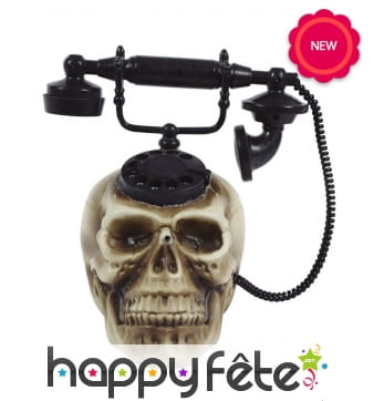 Téléphone crâne animé, pour Halloween