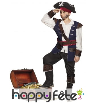 Tenue de capitaine pirate pour enfant