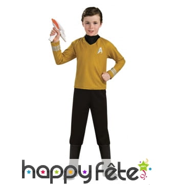 Tenue du Captain Kirk pour enfant, Star Trek luxe