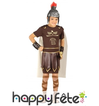 Tenue d'enfant gladiateur marron