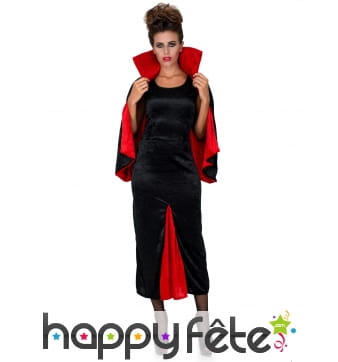 Tenue de femme Dracula effet velours