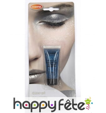 Tube de gel à paillettes bleues, 14g