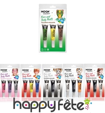 Tubes de maquillage enfant visage avec applicateur