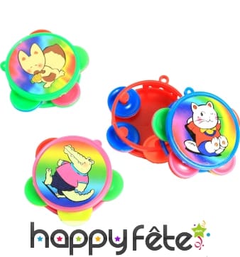 Tambourin decoré pour enfant