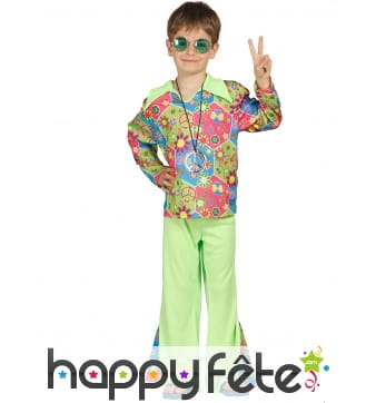 Tenue de petit hippie Peace and Love pour garçon