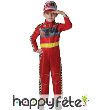 Tenue de pilote de course Cars 3 pour enfant