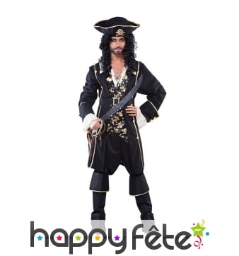 Tenue de pirate noir pour homme