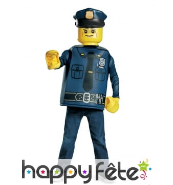 Tenue de policier Lego pour enfant