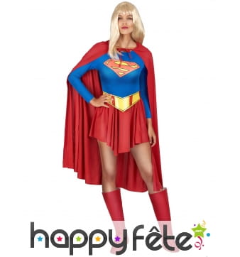 Tenue de supergirl pour femme adulte