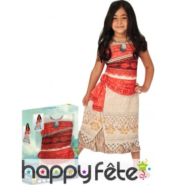 Tenue de Vaiana en coffret, pour enfant