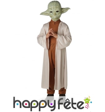 Tenue du Yoda,Star Wars de luxe avec masque enfant