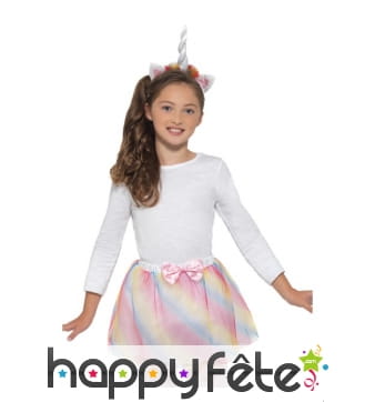 Tutu et serre-tête de licorne pour enfant