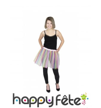 Tutu licorne couleurs pastel pour femme