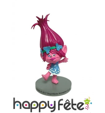 Trolls Poppy décoratif de 7cm pour gâteaux