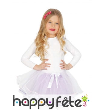 Tutu petite licorne couleurs pastels en tulle