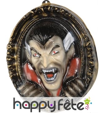 Tableau rond mural de vampire en 3D, 43cm