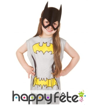 T-shirt et masque de Batgirl pour enfant