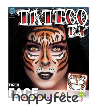 Tatouage visage de tigre