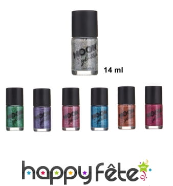 Vernis à ongle à paillettes holographiques de 14ml