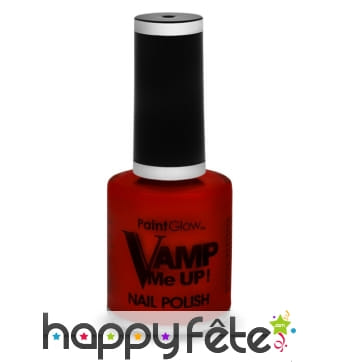 Vernis à ongle rouge vampire