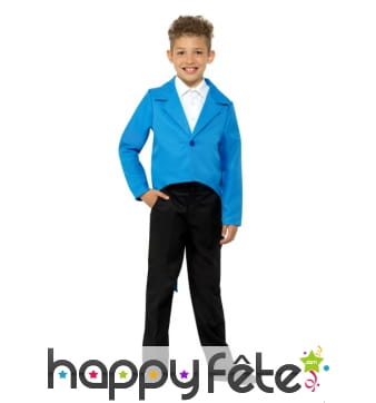 Veste queue de pie bleue pour enfant