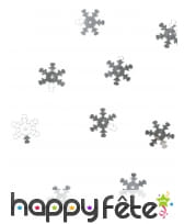 10g de confettis flocons de neige argent