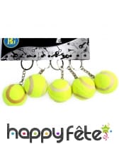 12 porte clefs balle de tennis