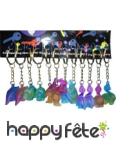 12 porte clefs dinosaures