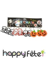 12 porte clefs halloween imprimés 2 faces, image 1