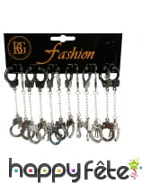 12 porte clefs menottes