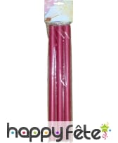 3 tubes de confettis rectangles bordeaux