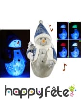 Automate de noel lumineux et musical 45 cm