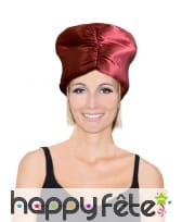 Bonnet bordeaux oriental en velours