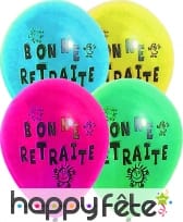 Ballons bonne retraite assortiment de couleur