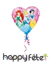 Ballon coeur princesses Disney