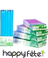 Boite de 10 bougies turquoise