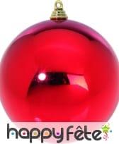 Boule de Noel rouge de 6cm