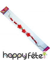 Bracelet fleurs rouges