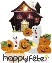 Bougeoir Halloween avec bougie