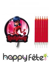 Bougies Ladybug d'anniversaire