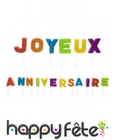 Bougies lettre joyeux anniversaire sur pique, image 2