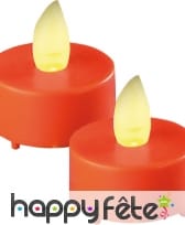 Bougies led orange