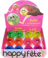 Balle lumineuse rebondissante smiley