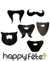 Barbe moustache en carton