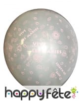 Ballons mariage transparent