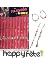 Bracelet perles oeil multicolore