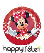 Ballon rond Minnie Mouse rouge de 23 cm