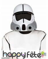 Casque blanc de soldat galactique